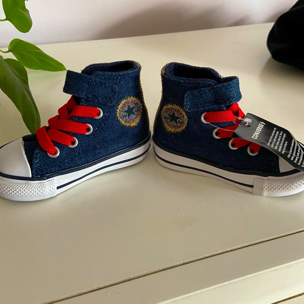 Infant Blue Denim All-Star Converse High Top